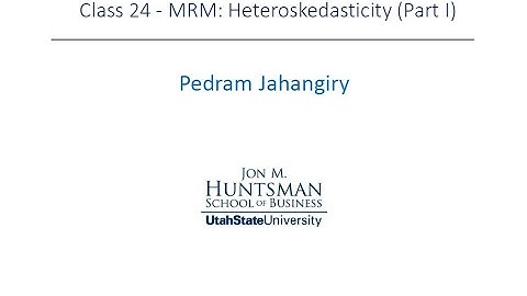 Class 24 part IV Heteroskedasticity examples