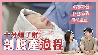 剖腹產不害怕十分鐘了解剖腹產過程腹膜外剖腹經驗談術前準備手術過程術後照護剖腹產自然產懶人包