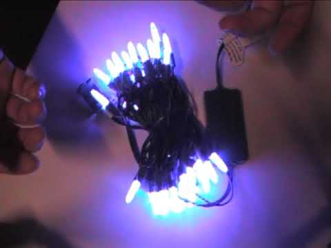 ColorWave color changing LED Light String Red-to-Blue - YouTube