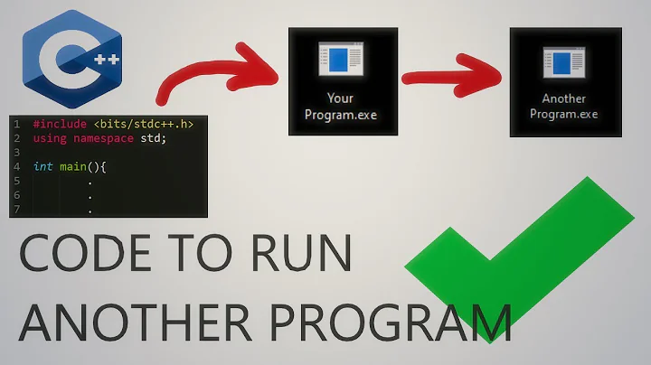 C++ how to run another program | Code to invoke any other program in your machine!
