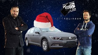 B8-As Passat Matt Grafit Szürke Autófóliázás Karácsonyi Különkiadás, Ünnepi Szín Hogyan Készült