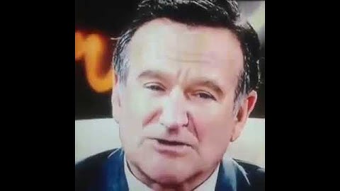 Robin Williams "Suicide is a Permanent Solution To A Temporary Problem" Vine