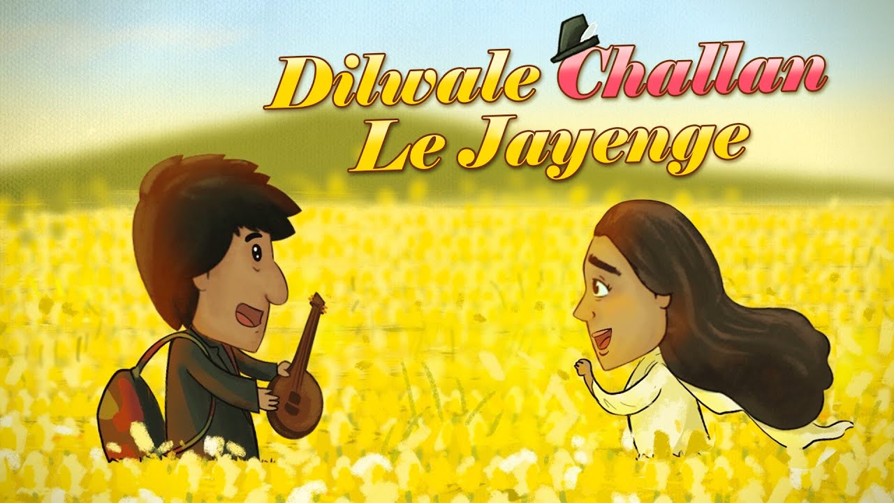 If Bollywood Was Real  DDLJ  spoof  Funny Animation Video I Indian Animated Series  Parody