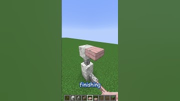 how to build an EASY CHERRY fence using Calcite and Diorite in minecraft!! update 1.21 #shorts