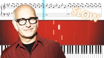 Einaudi - Experience (easy piano tutorial slow)