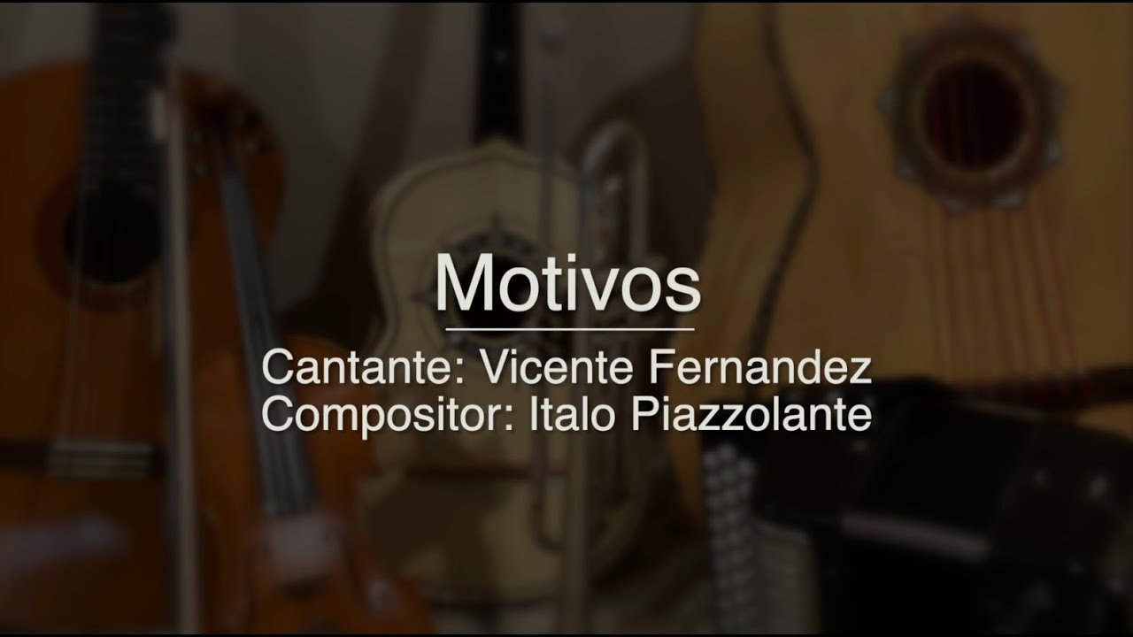 Motivos - Puro Mariachi Karaoke - Vicente Fernandez