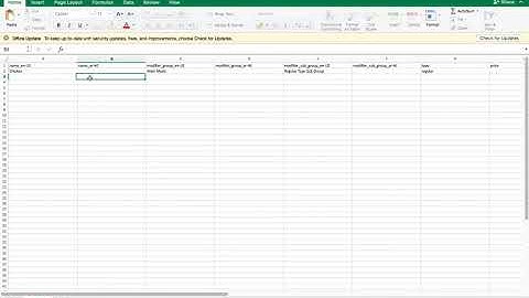 Upload your Item Modifiers to your Cloud base POS system