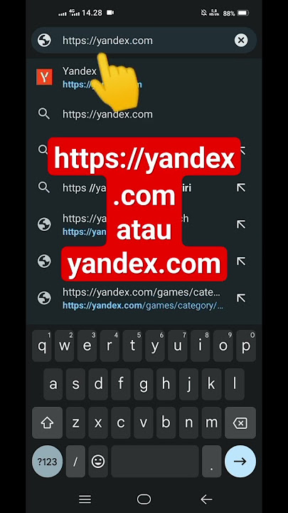 Cara Membuka Yandex di Chrome Android