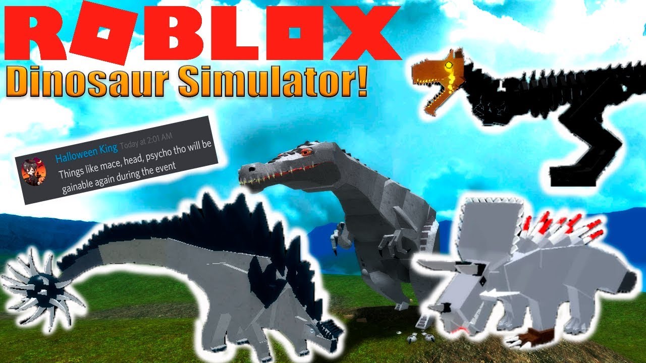 Dinosaur Simulator Old Limiteds Optainable Again For Halloween Youtube - roblox dinosaur simulator events