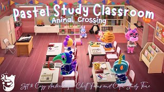 ACNH Pastel Study Classroom 🌸📚 Soft &amp; Cozy Ambience for Chill Focus and Calm Study Time