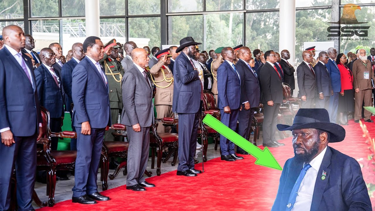 Watch President Kiir Singing The South Sudan National Anthem With Vigour