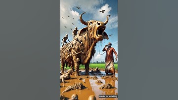 The cow covered in millions of zombies 😭 saved by rescuers, #ai #rescue #trending #cow