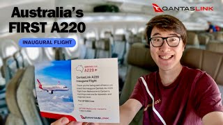 Australia’s First A220 - QantasLink Melbourne to Canberra Inaugural Flight!