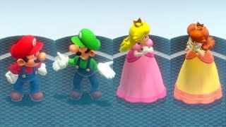 Super Mario Party - All Characters Reaction to High-Five Refusal