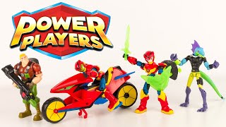 Power Players La Moto d'Axel et ses amis les figurines de la série sur France 4 Review Français