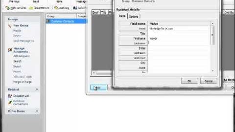Adding a Recipient To a Local GroupMail Group