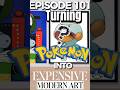 Making POKÉMON into expensive modern art #art #pokemon #kaws #procreate #edit #short #howto #paint 