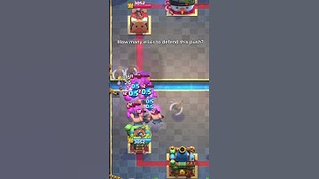 How many elixir to defend this push? #clashroyale #shortvideo #shorts