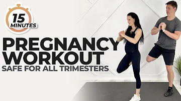 Full Body Pregnancy Workout (With Partner Option) | 15-Minutes Pregnancy Exercises
