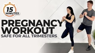 Full Body Pregnancy Workout (With Partner Option) | 15-Minutes Pregnancy Exercises