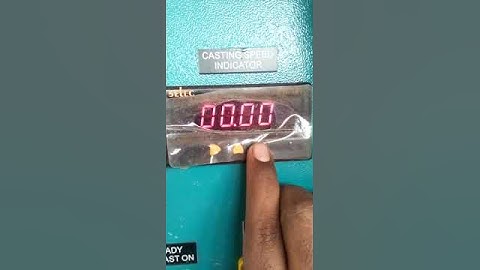 casting speed meter ko kaise setting Karen.pn 101