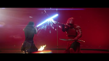using videocopilot sabers plugin on behind the scenes footage from the last jedi