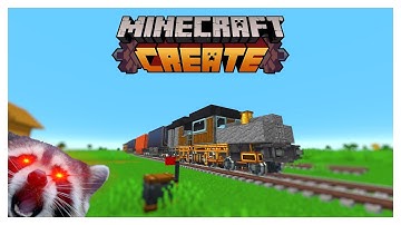 Build a WORKING TRAIN in Minecraft!!! (Create 6.0)
