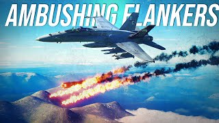 This Is How I Hunt Flankers In The Mountains F-18 Hornet Digital Combat Simulator Dcs