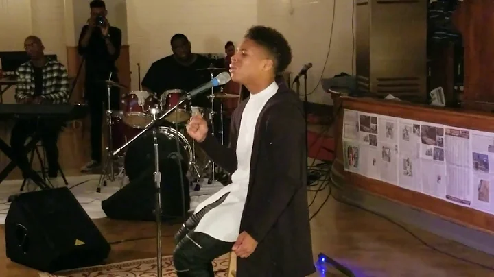 15yr old @calebcarrollmus...  Cover "Why" @jonmcre...