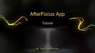 AfterFocus App | Tutorial | Turn Your Photos into DSLR Photo screenshot 5