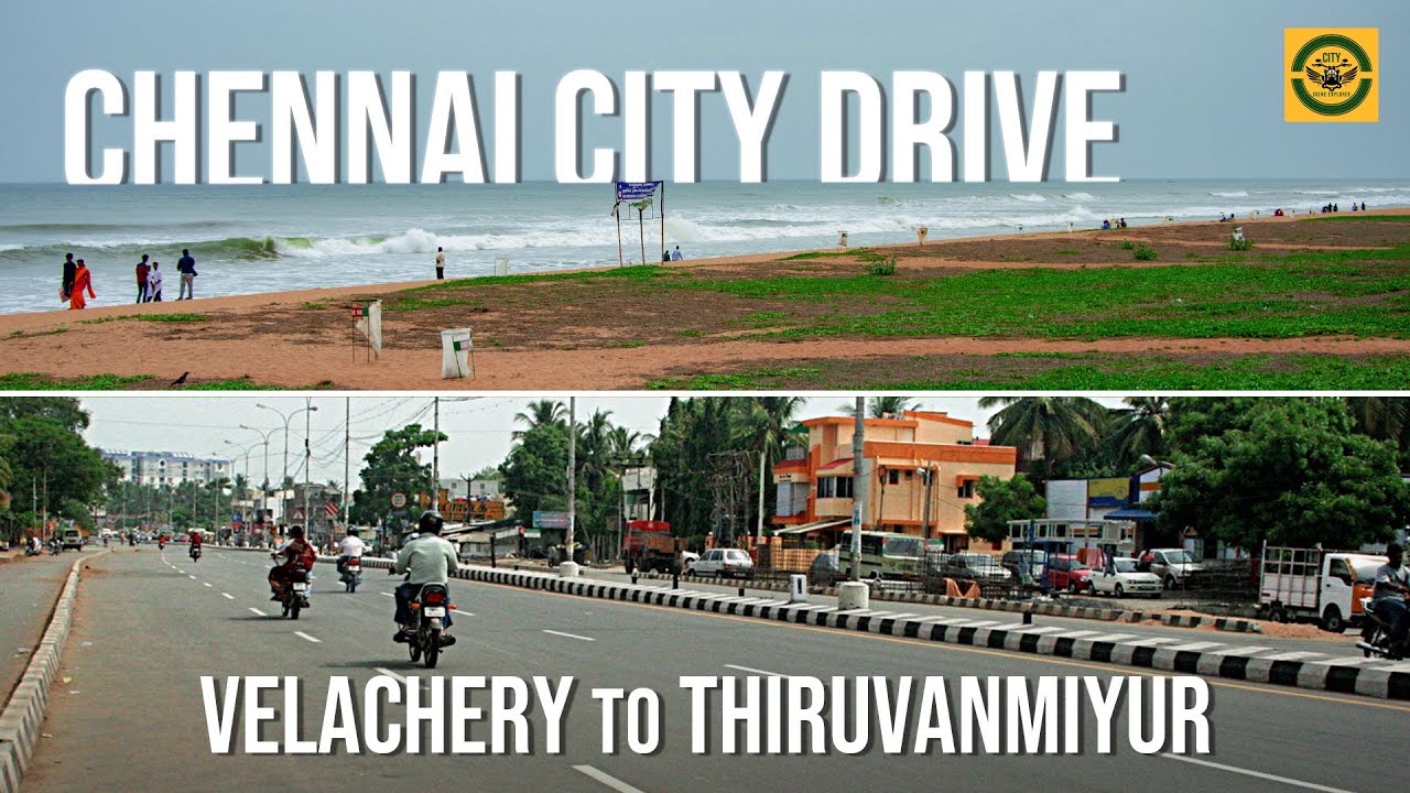 Chennai Sunny Evening | Velachery to Thiruvanmiyur Beach Drive