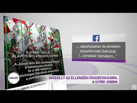 Kiszállt az ellenzéki összefogásból a győri Jobbik