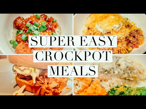 4 TASTY & EASY CROCKPOT MEALS ON A BUDGET | DUMP & GO CROCKPOT MEALS | THE SIMPLIFIED SAVER