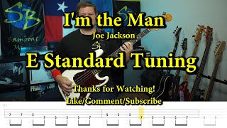 I&#39;m the Man - Joe Jackson (Bass Cover with Tabs)