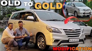 INNOVA 2008 MODIFIED FROM OLD TO GOLD WITH TOYOTA GENUINE DIAMOND CUT ALLOYS & MUCH MORE...!!!