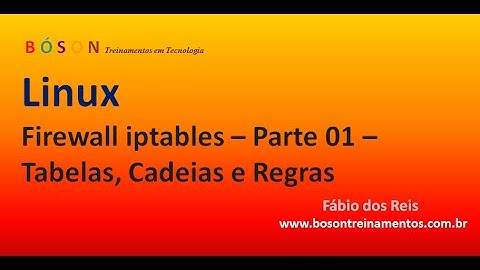 Firewall iptables no Linux - parte 01 - Tabelas, Cadeias e Regras