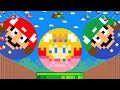 Marble Race Mayhem: Mario &amp; Luigi Take on Peach Calamity | Game Animation