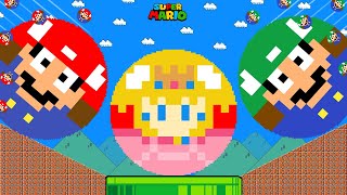 Marble Race Mayhem: Mario & Luigi Take on Peach Calamity | Game Animation