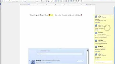 Google Docs - Comments & Discussions
