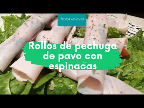 Video: Rollitos De Pavo Con Espinacas