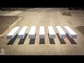 This 3D Zebra Stripe Crosswalk Makes Drivers Slow Down, Guaranteed