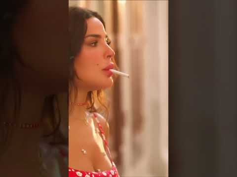 Arabic girl smoking