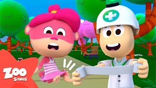 Ouchie! I Got A Boo Boo 🤕 I'm Here to Help | ZOO SONGS 🐵 Nursery Rhymes and Kids Songs