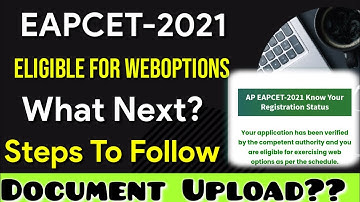 eapcet web Counselling what next after eligible for Web Options | Web Options Eligibile candidates