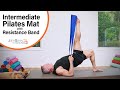 Intermediate Pilates Mat Workout with Resistance Band - 15 Minutes