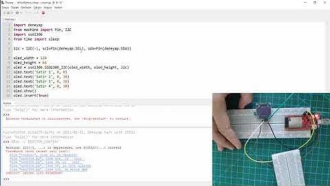 34 - Deneyapkart microPython Oled Ekran Kullanımı