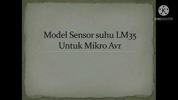 MODEL SENSOR SUHU LM 35 UNTUK MIKRO AVR