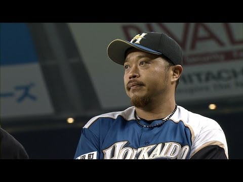 【プロ野球パ】復帰、即ヒーロー！小谷野のヒーローインタビュー 2014/07/01 L-F