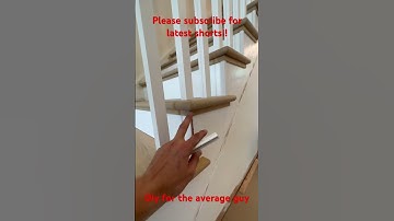 How to finish outside corners in a staircase, open tread #hardwood #diy #stairs