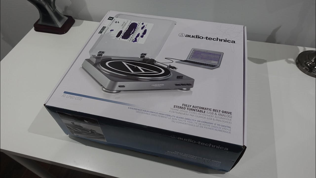 Audio-Technica AT-LP60 Fully Automatic Belt-Drive Stereo Turntable Silver  WORKS